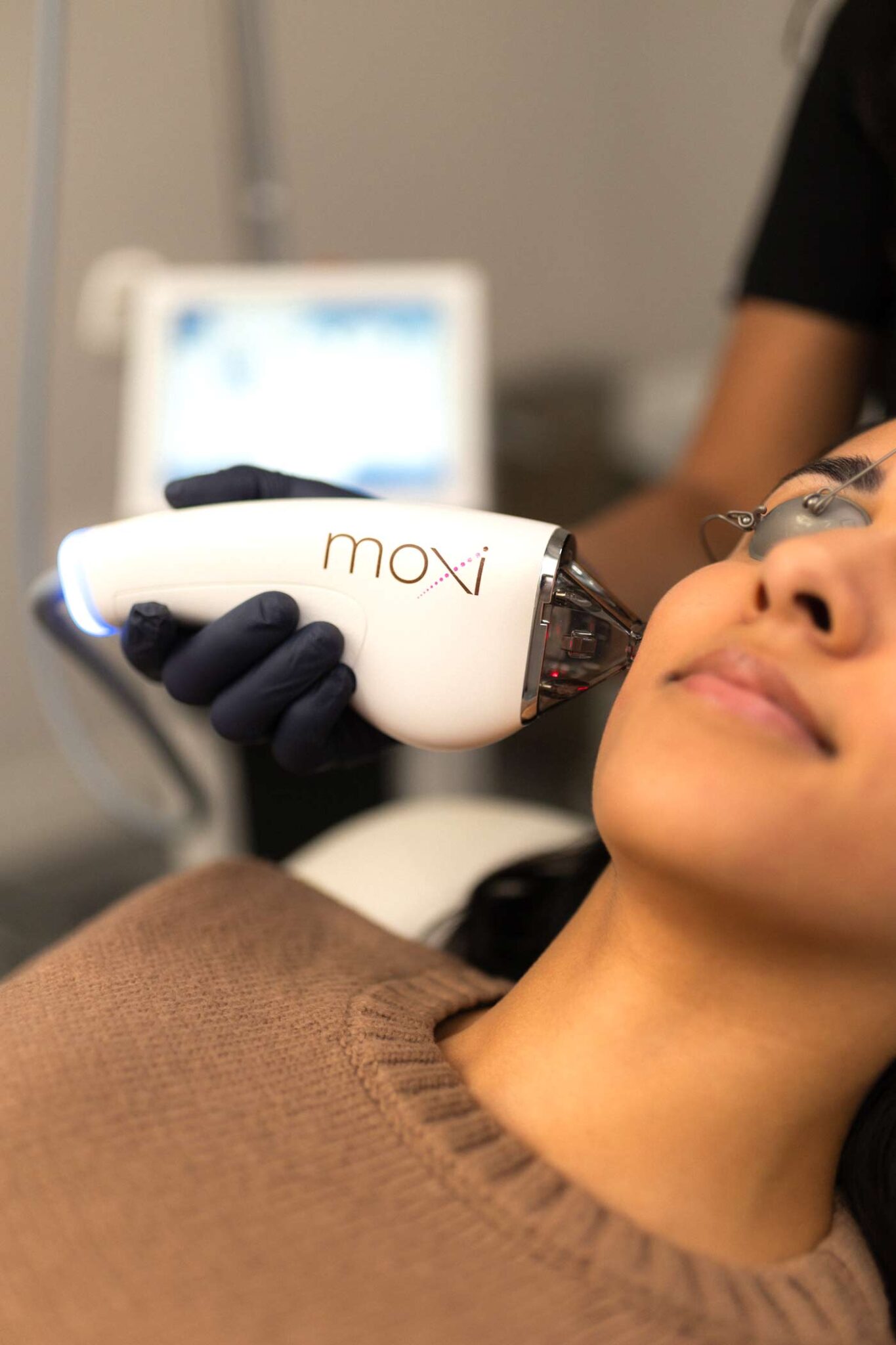 Woman with brighter, refreshed, healthy-looking skin